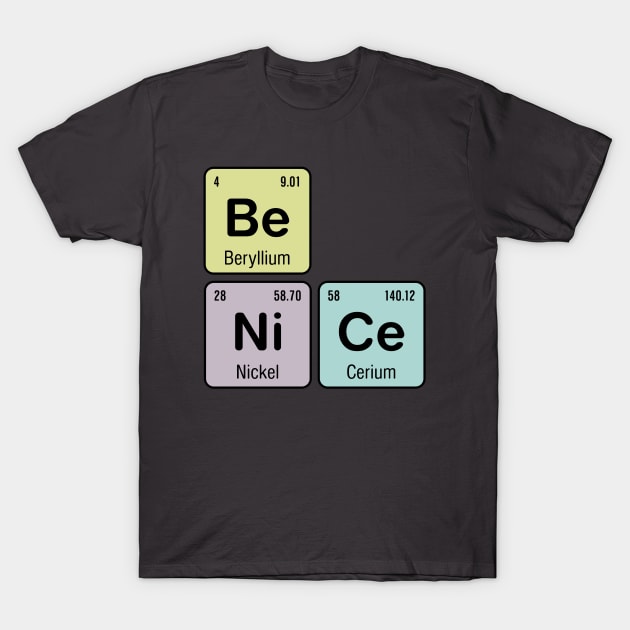 Be Nice - Be Ni Ce T-Shirt by oddmatter